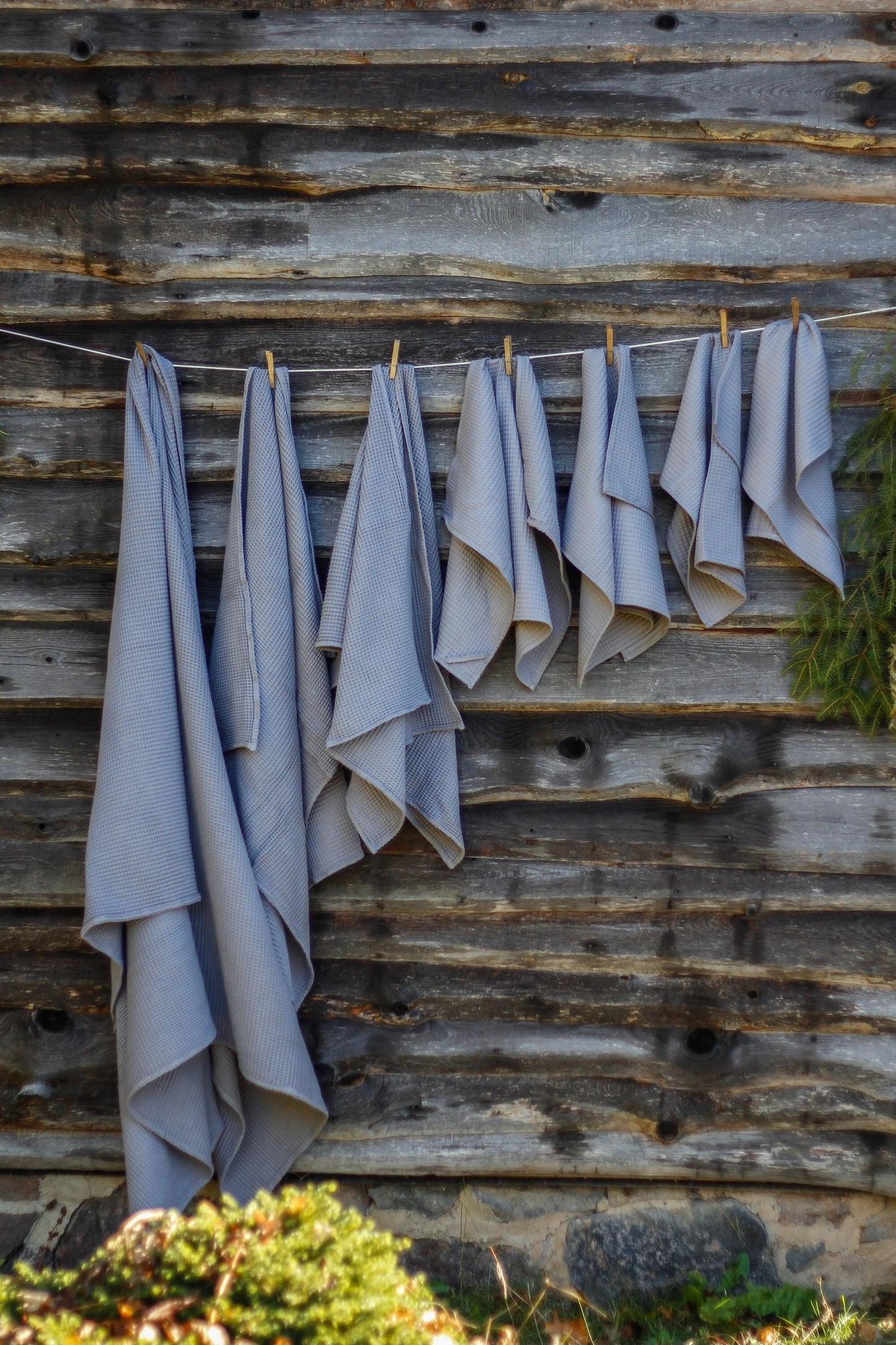 WAFFLE COTTON BATH TOWEL