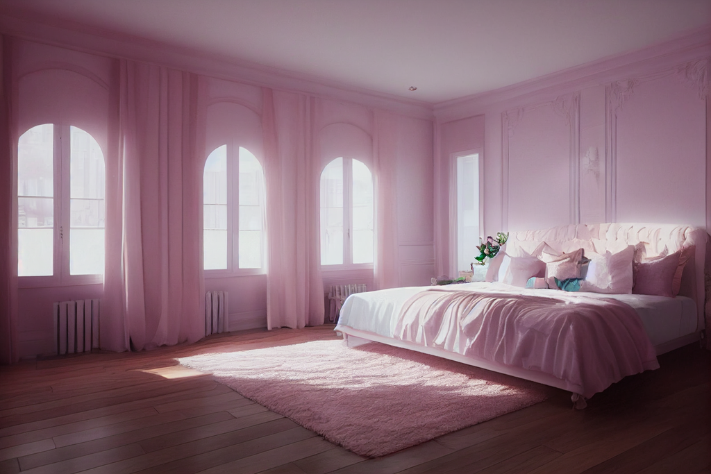 Pink Luxurious Bedroom | Sweeties Pawprints