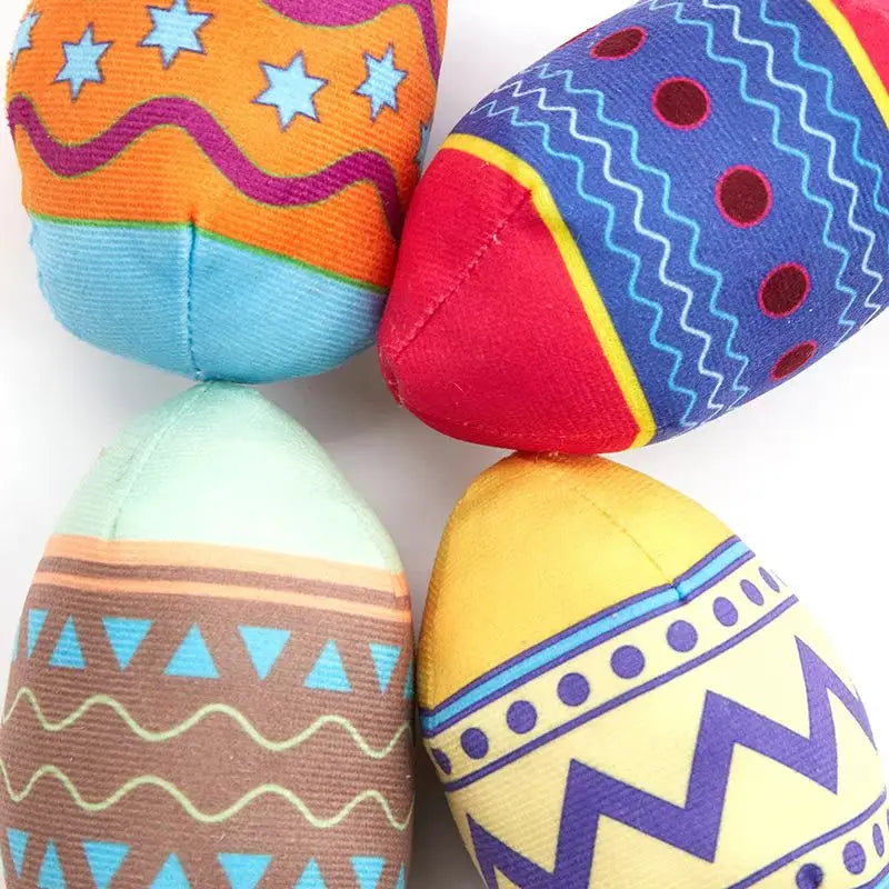 Easter Egg Toys For Pet GREEN And RED Interactive Dog Toy Short Term Play Design Aggressive Chewers Chew With Sounds