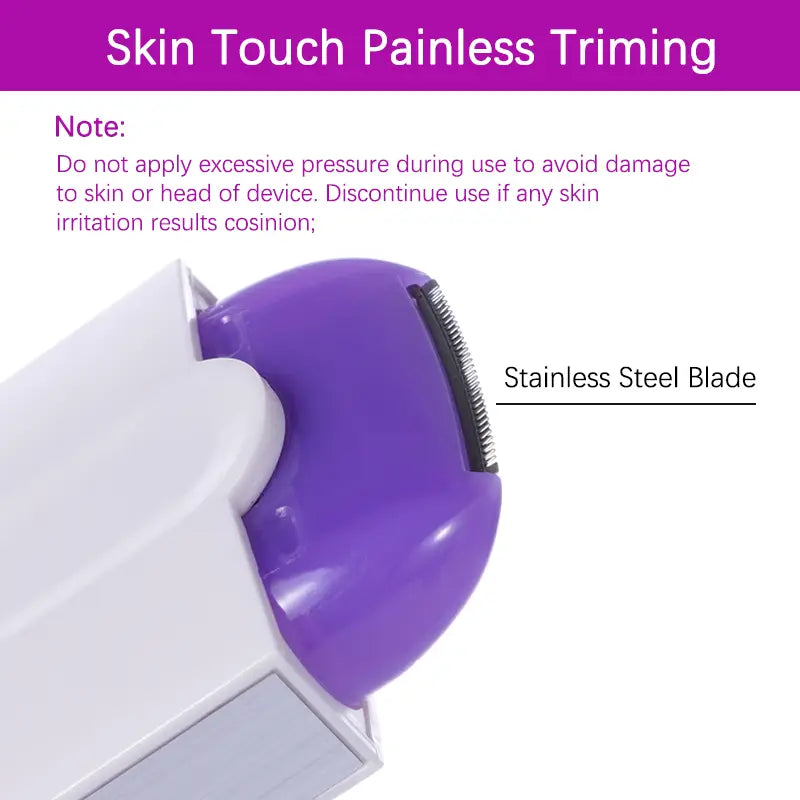 Painless Skin Touch Hair Trimmer For Women Face Leg Bikini Hand Body