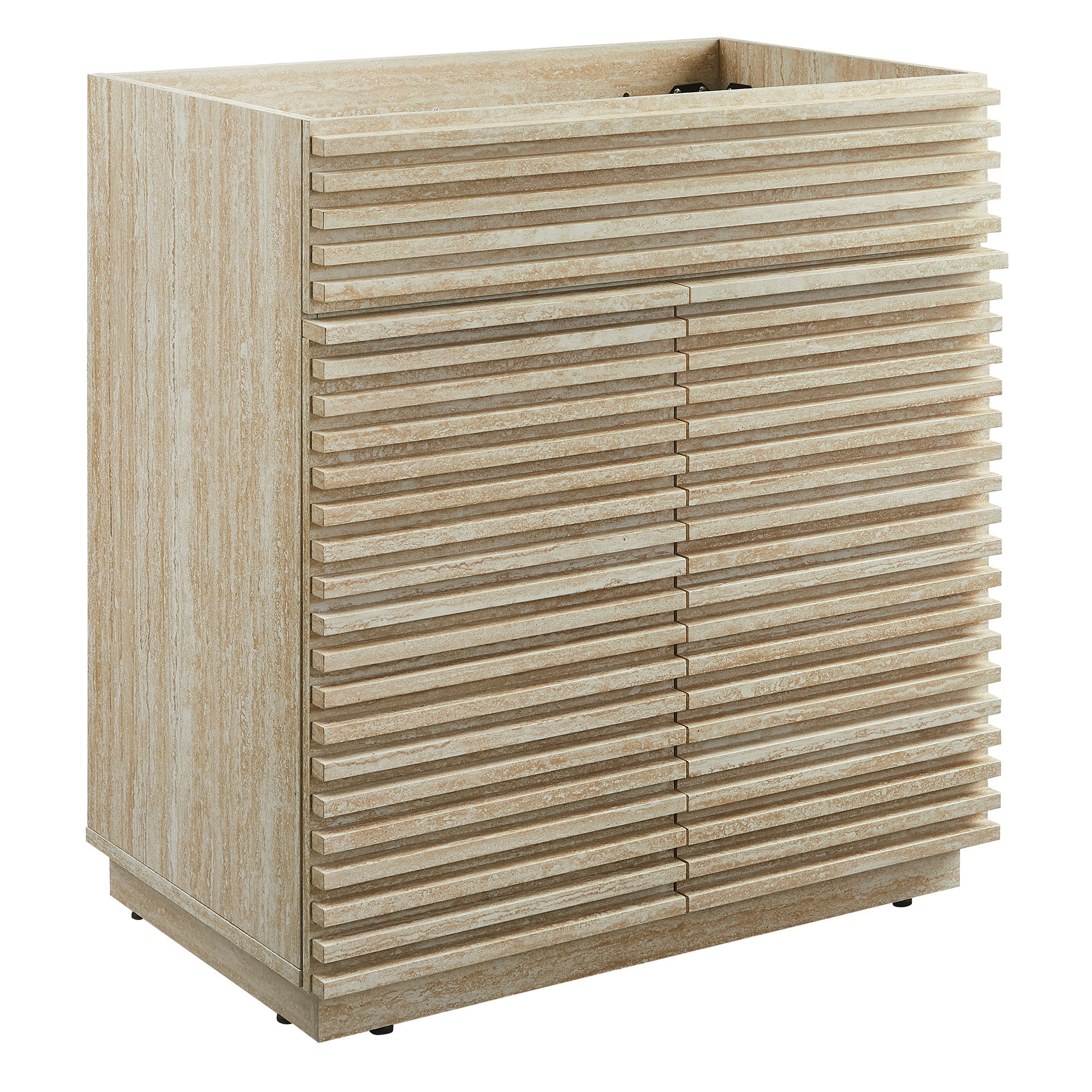 Modway - Render 30" Faux Travertine Bathroom Vanity Cabinet (Sink Not Included) by Modway Bathroom Vanities Brown - EEI-6968-TRA
