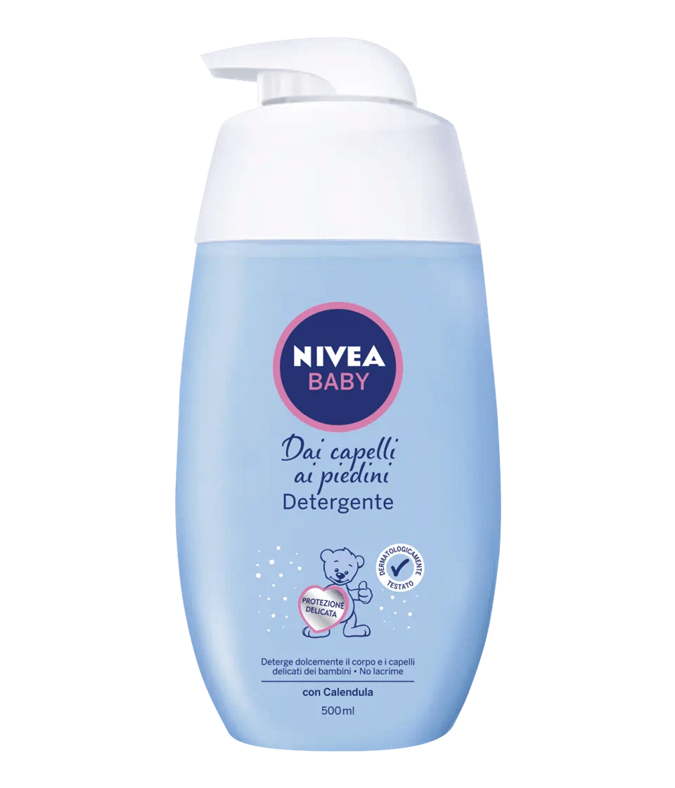 nivea baby detergente in crema dai capelli ai piedini alla calendula 500 ml uomo