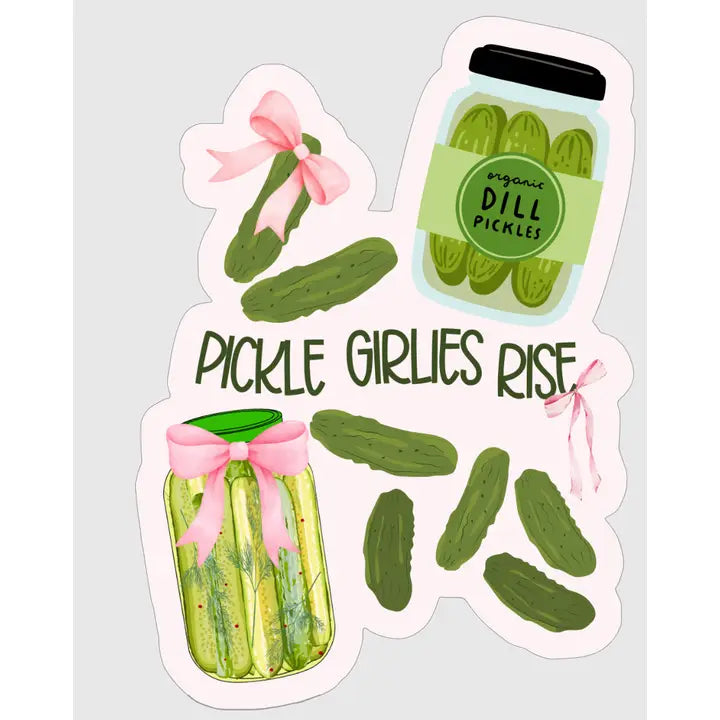 Pickle Girlies Rise Sticker