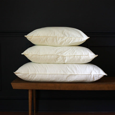 stack of three pillows