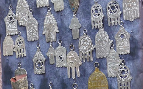 Jewish Hamsa Charms with Star of David