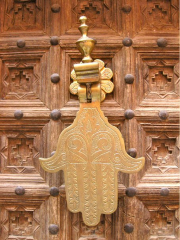 Hamsa door knocker in Marrakesh