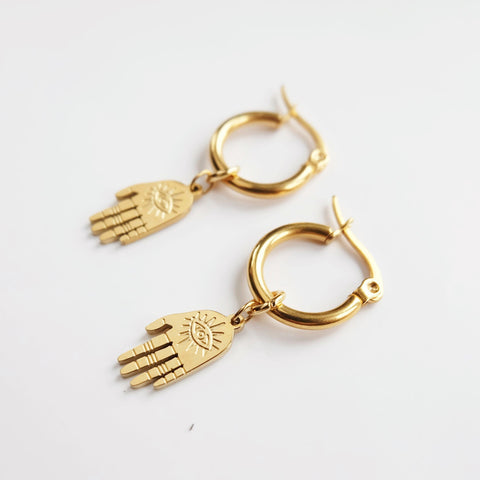 Hamsa Earrings - Augusta Jewellery
