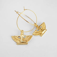 Nile Goddess Hoop Earrings