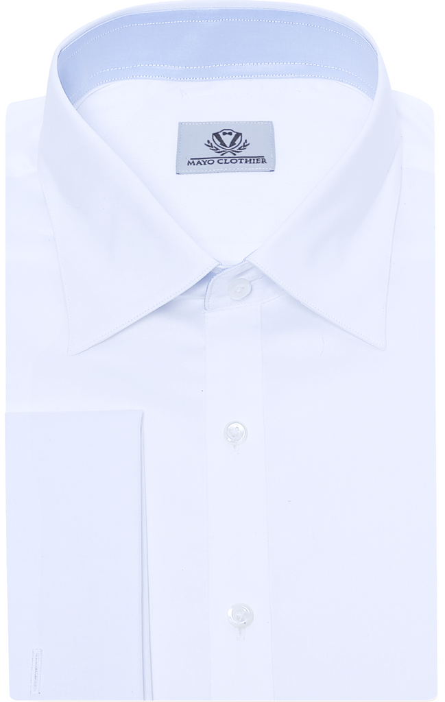 white broadcloth dress shirt