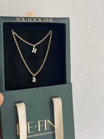 Gold Filled Initial Necklace