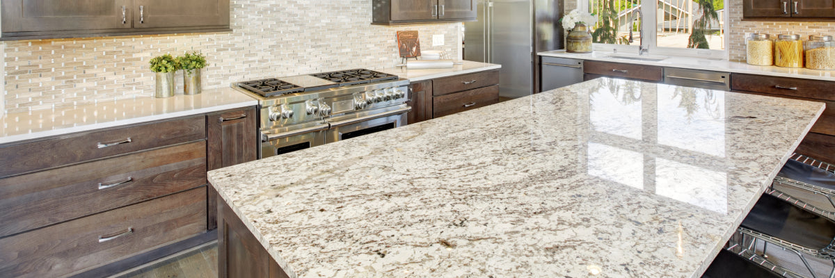 cleaned and sealed granite countertop