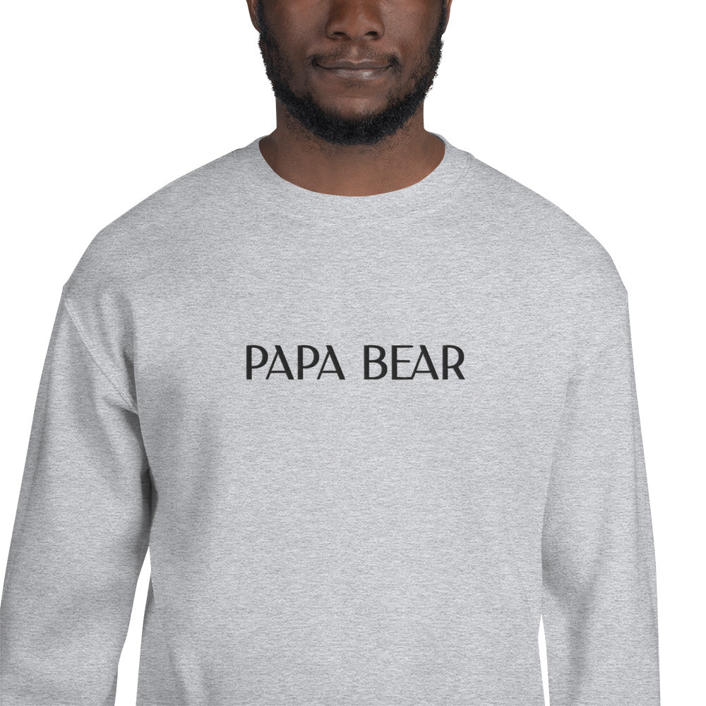 Papa Bear Dad Father's Day Pawprint Hoodie Hooded Sweatshirt Men Brisco  Brands