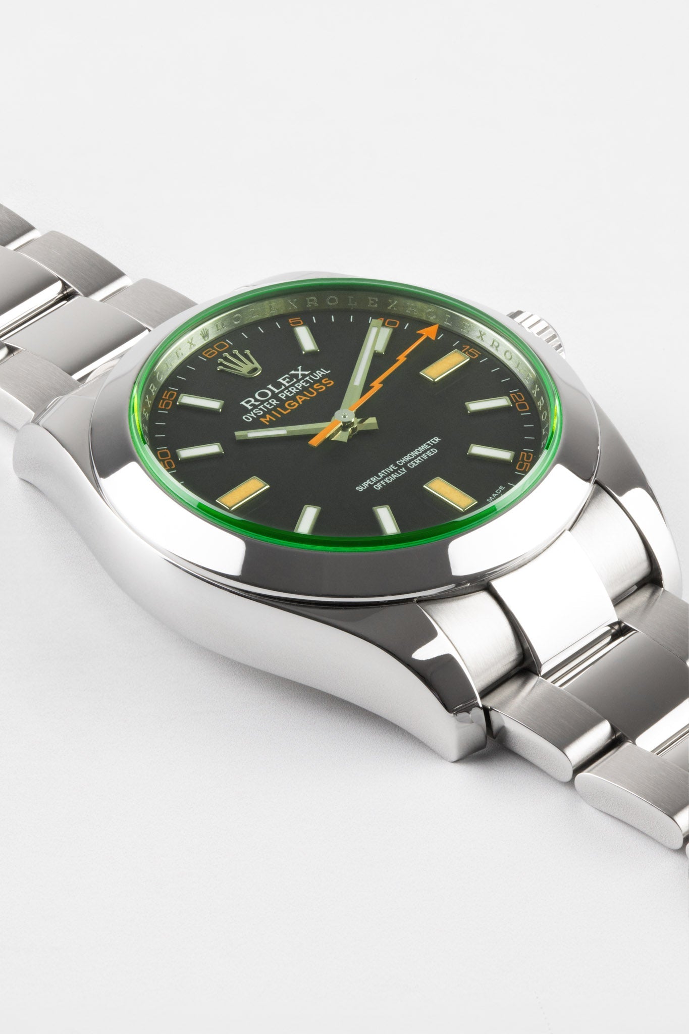 Rolex 116400GV Milgauss 40mm Automatic Watch | Obsessed By Watches