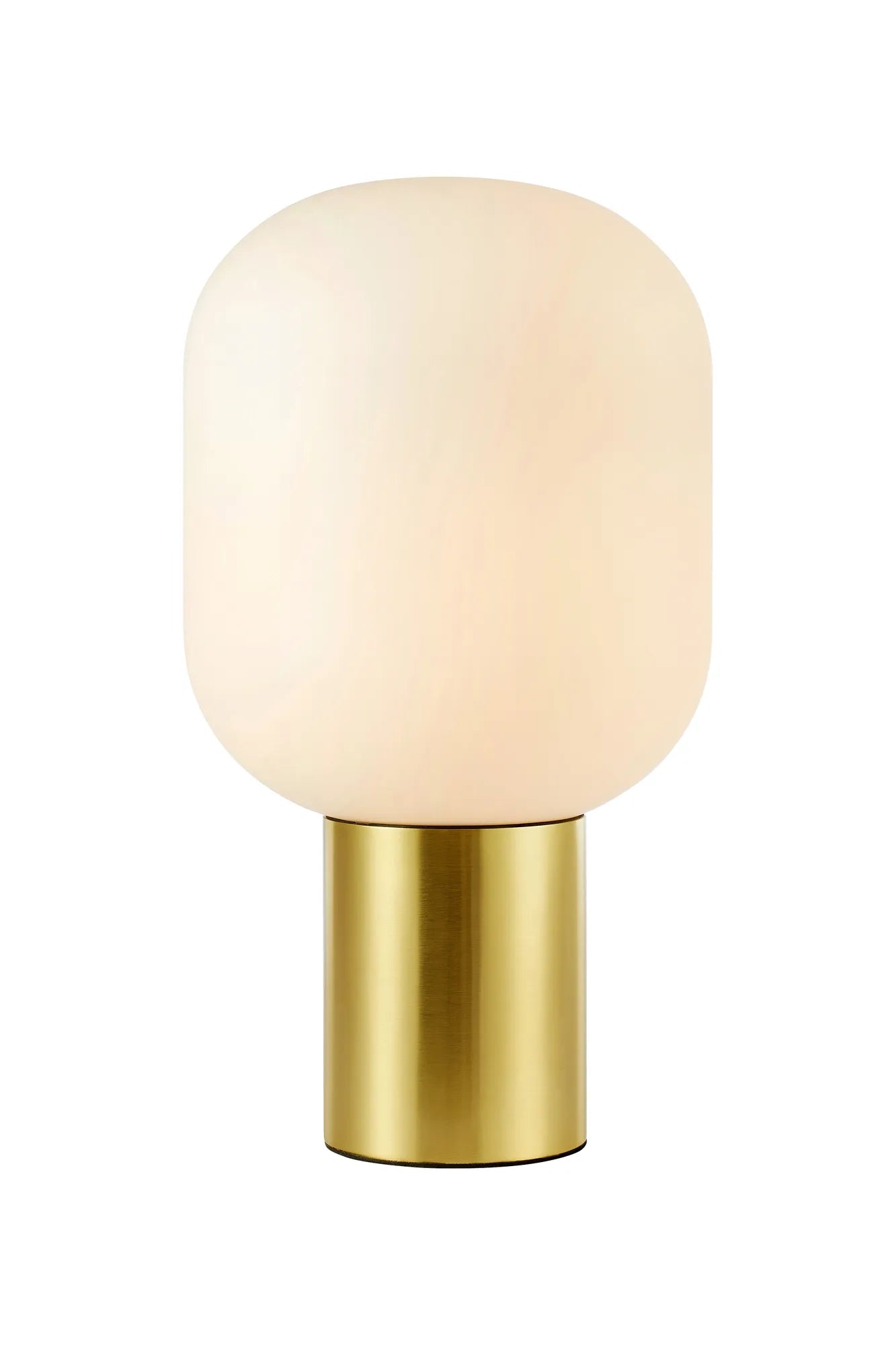 Läs mer om Brooklyn Bordslampa Mässing/Vit 44 cm