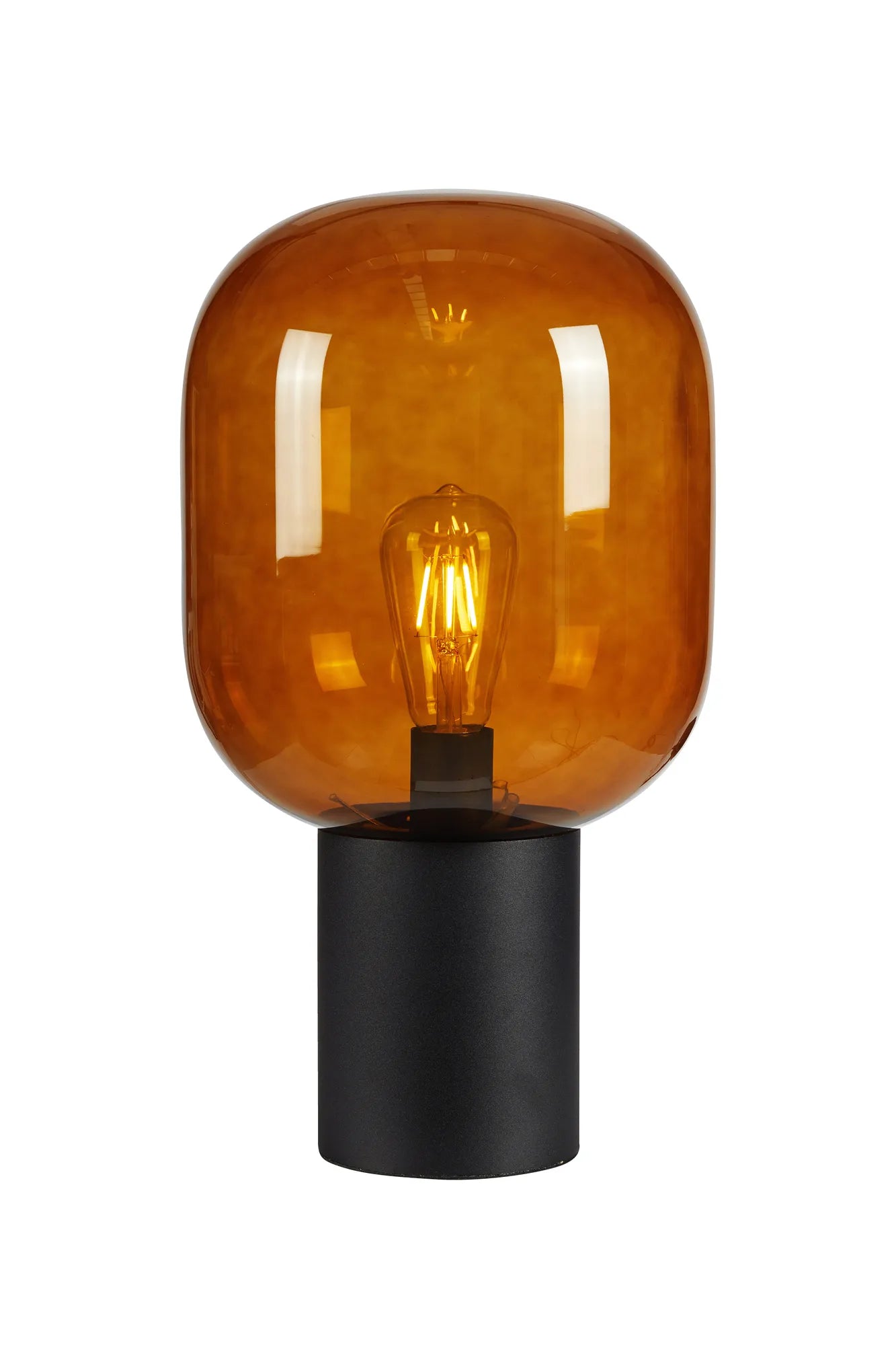 Läs mer om Brooklyn Bordslampa Svart/Brun 44 cm