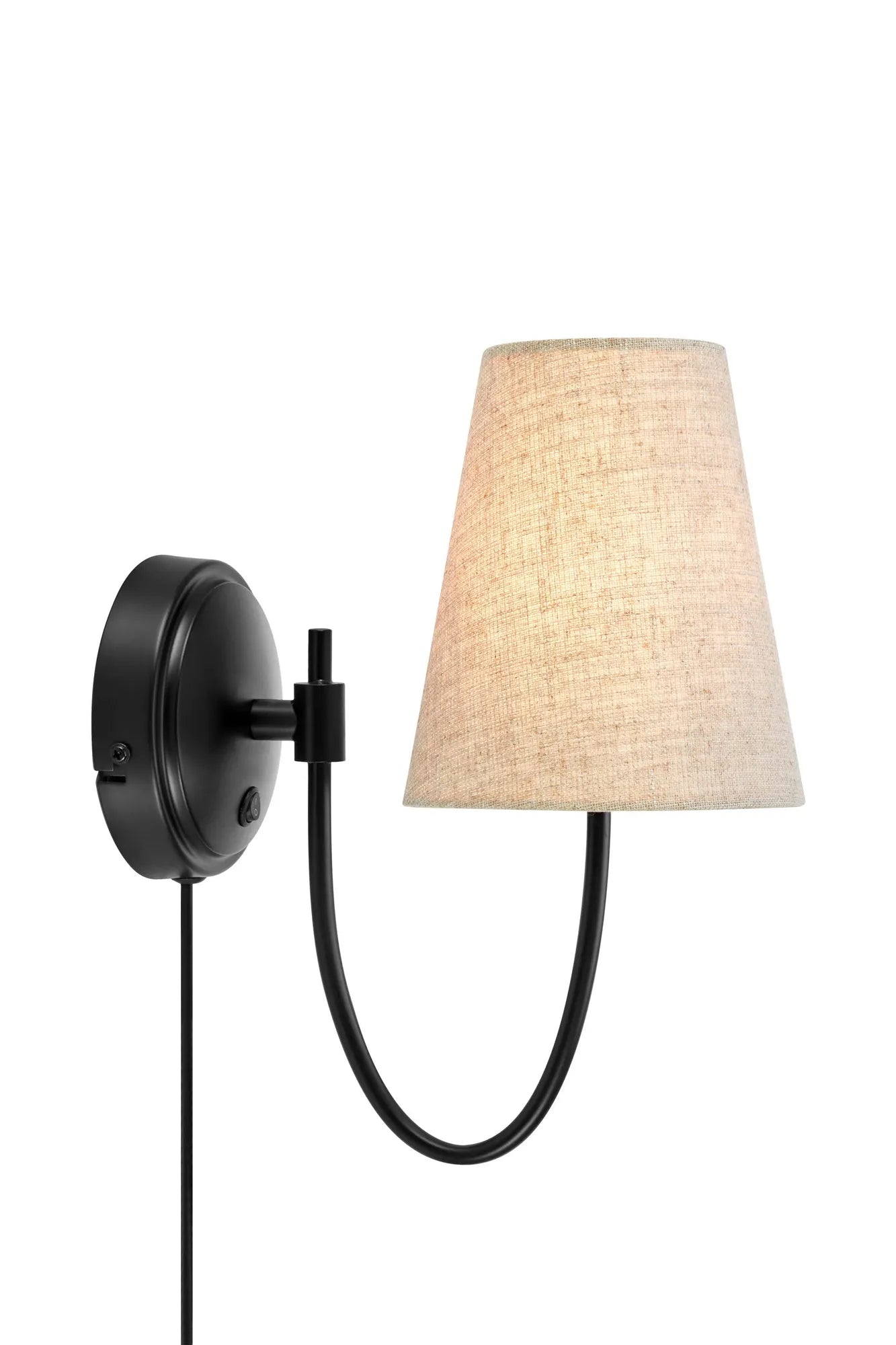 Läs mer om Amar Vägglampa Beige/Svart