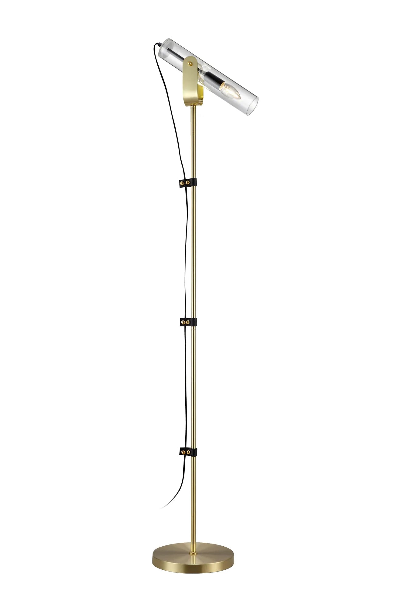 Läs mer om Almost New Winston Golvlampa Mässing/Klar