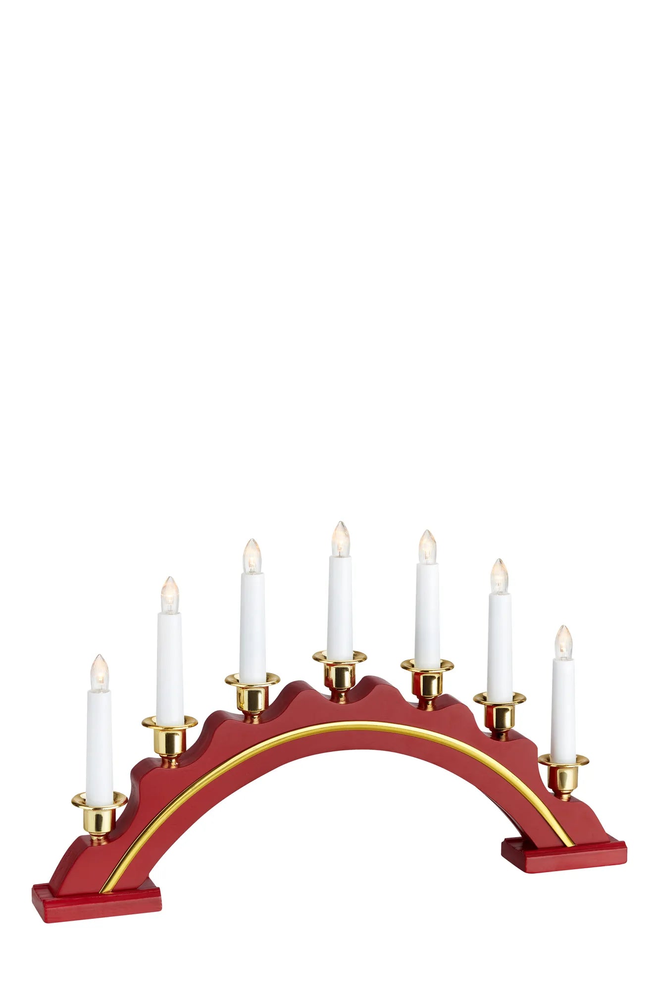 Läs mer om Celine Adventsljusstake Röd LED