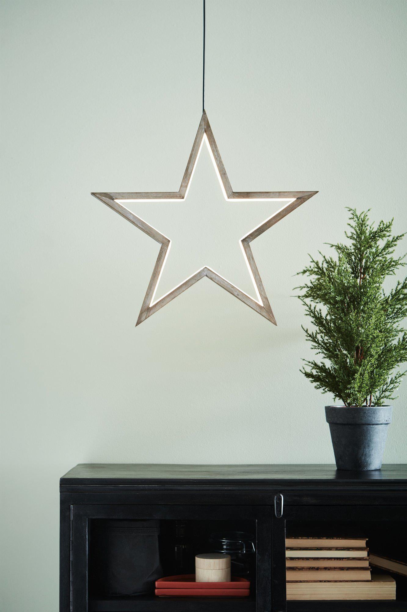 Markslojd Polaris Wooden Star Brown