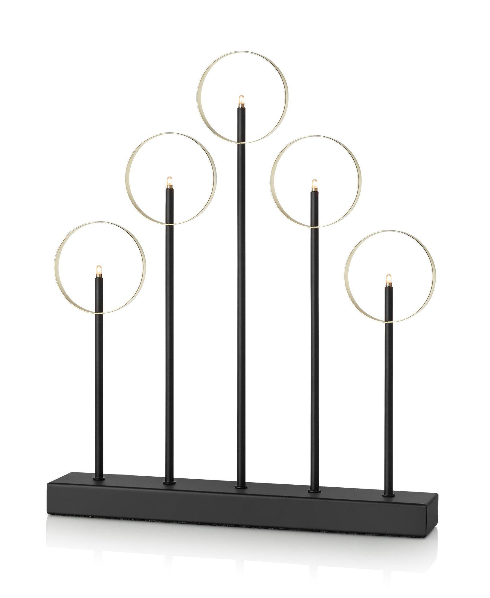 Markslöjd Linda Candlestick Black