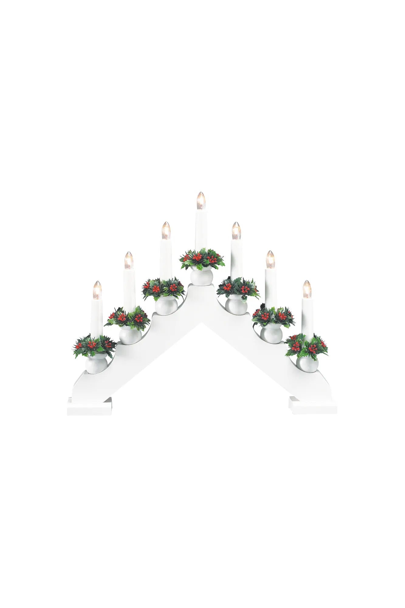 Tomas Adventsljusstake Vit