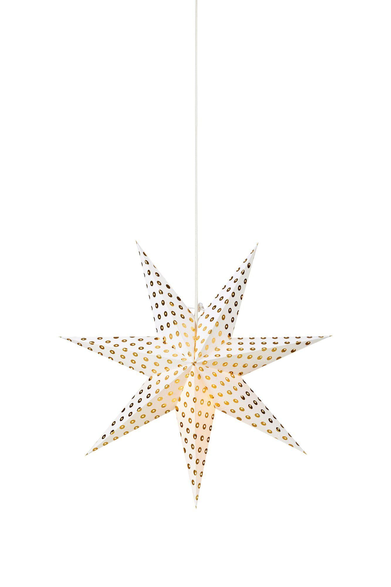 dev.markslojd Irma Star White/Gold 45 cm