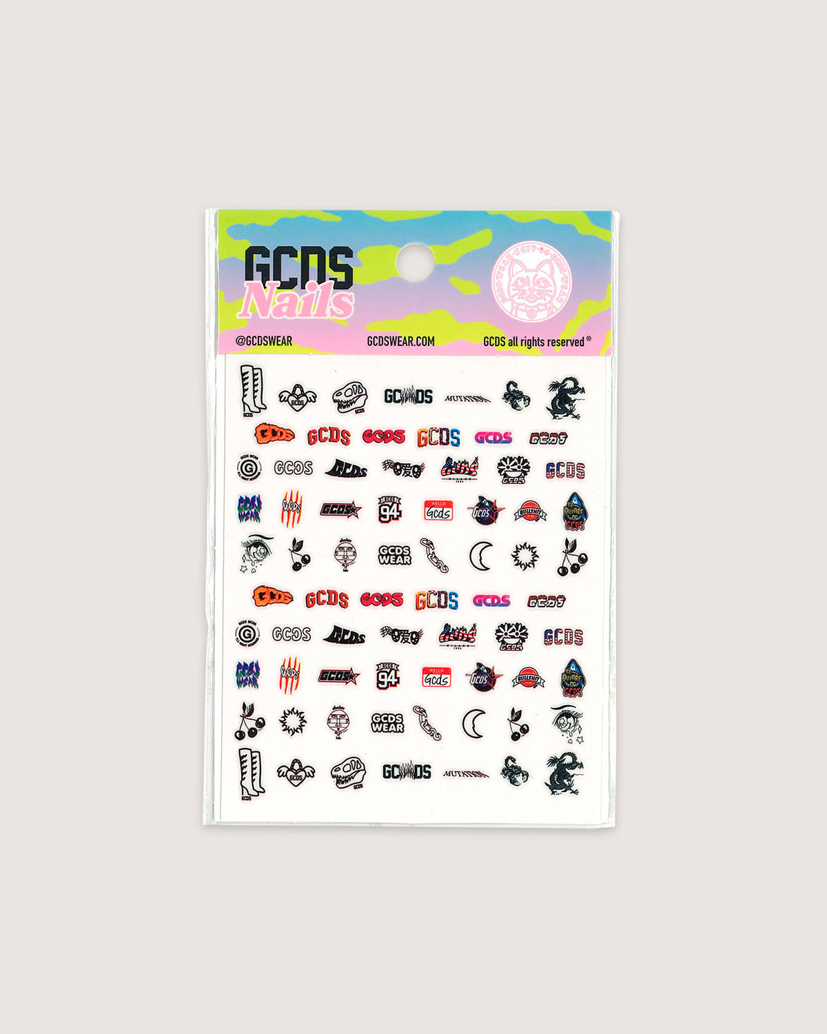 Logo nail stickers