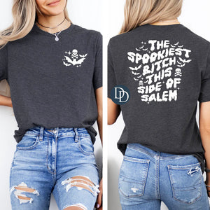 'The Spookiest B*tch This Side Of Salem' Graphic - shopdeardani