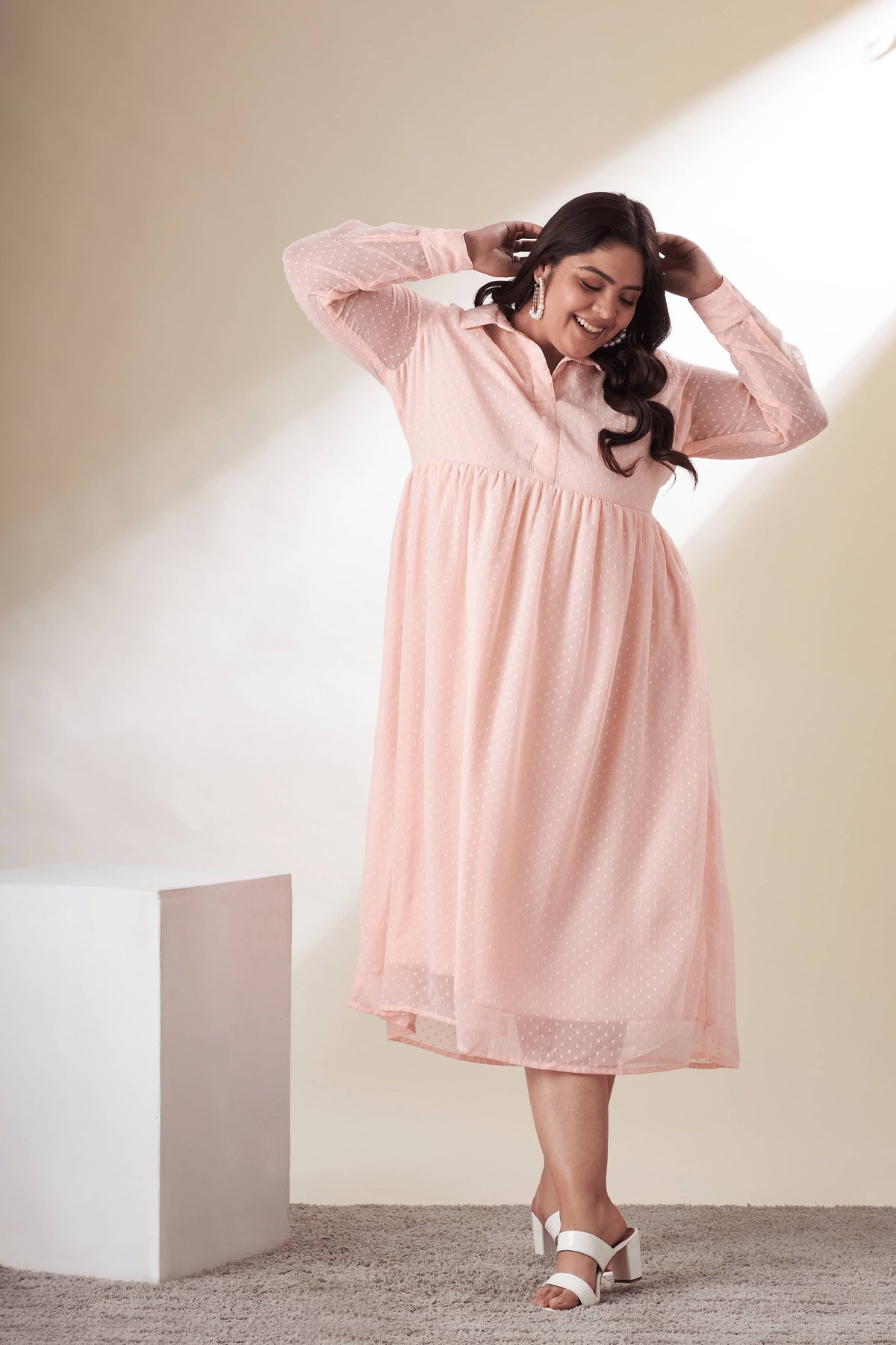 Collared Plus Size Dresses for Women