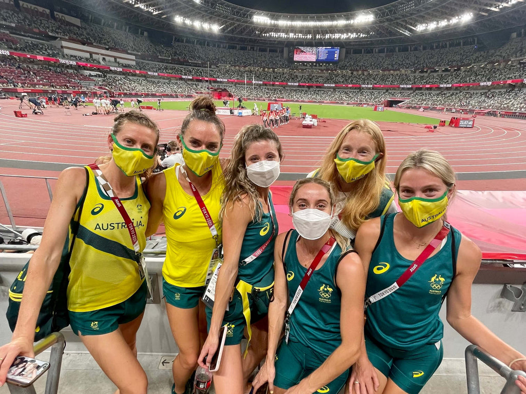 Izzi and the Australian team at the Olympics 2020