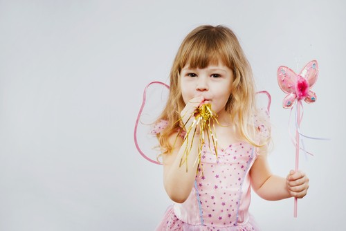 Child dressed as fairy