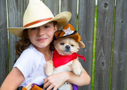 Little Cow Girl and her Dog