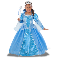 Image of Teetot Royal Blue Princess Girls Halloween Costume with a link to Teetot Princess Costumes for Kids