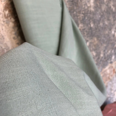 Mint green viscose Linen slub 