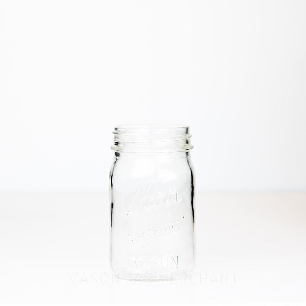 Kerr Vintage Large text 'Self Sealing' (Square) Regular Mouth Pint - Mason  Jar Merchant Canada