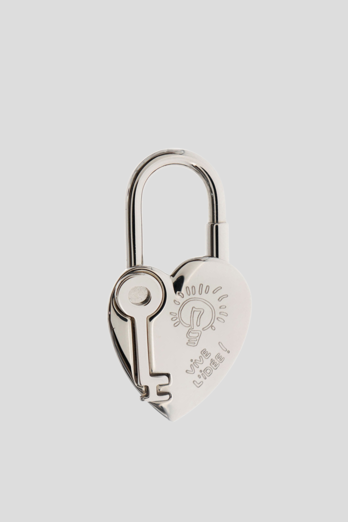 Hermes Hermes Silver Cadena Padlock and Key