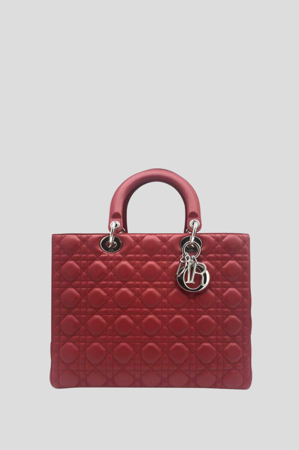 Túi Lady Dior Mini Cherry Red Patent Cannage Calfskin  Túi Xách Hàng Hiệu