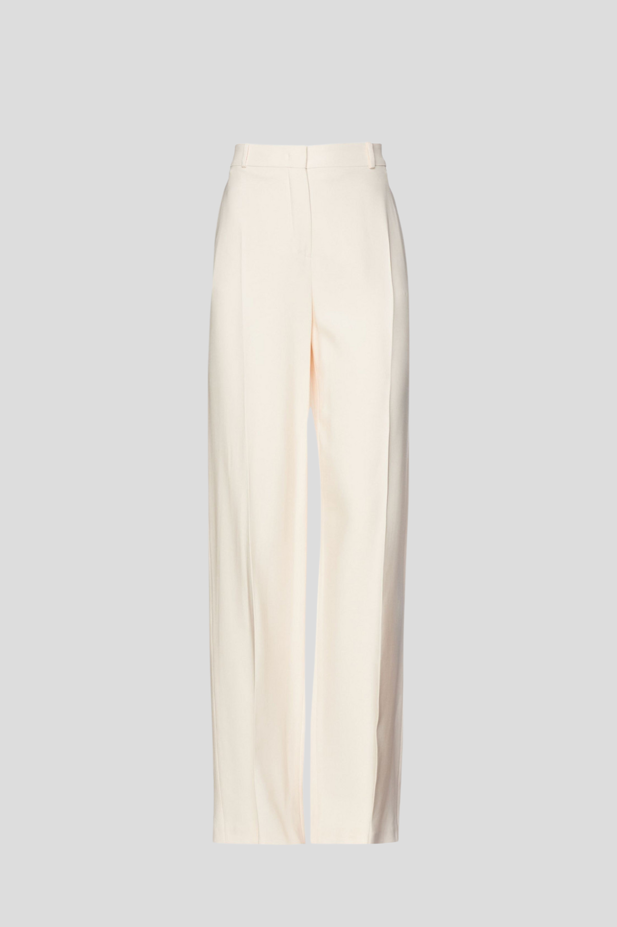 Cream Crinkle Tie Waist Wide Leg Trouser | Simply Be