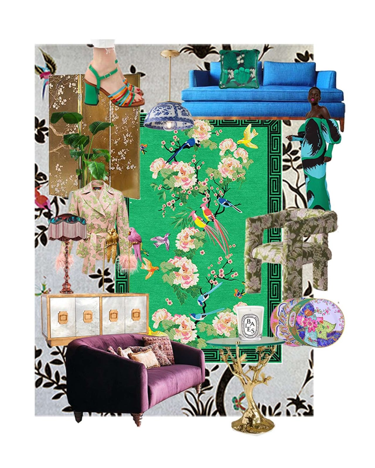 Wendy\'s Mood Board Nurture Morrison – with Green Wendy