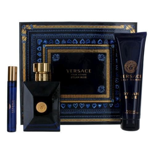 versace dylan blue pour homme gift set