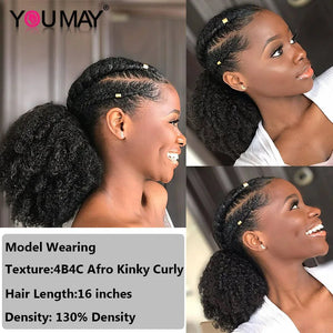 YouMay Afro Kinky Human Hair Ponytail - Your Beauty Matters