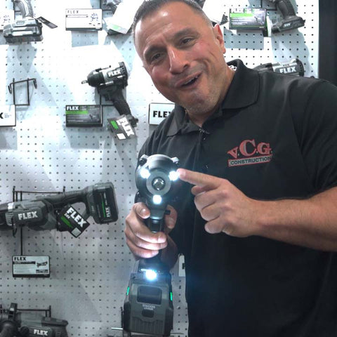 New Flex 24 Volt 1/2" High Torque Impact Wrench first Look Vince Carneglia from VCG Construction