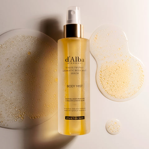 dalba white truffle body glow spray serum