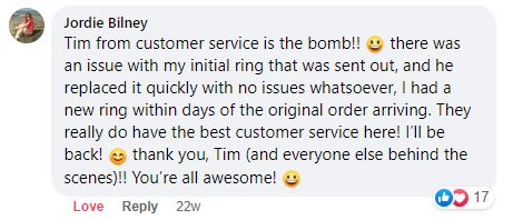 Jodie Customer Service Anxiety Rings Australia