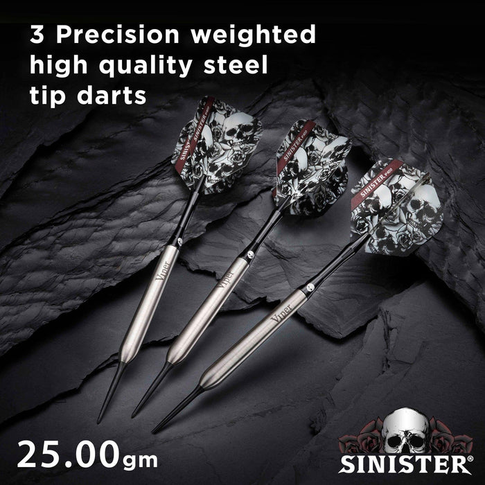 Viper Sinister 95% Tungsten Steel Tip Darts 25 Grams 23-3811-25 - Fairfield Home Design