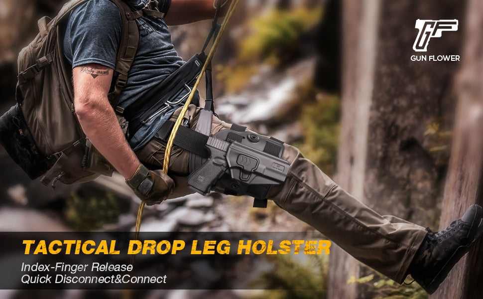 Drop Leg Platform Polymer Drop Leg Panel Attachments for Holsters