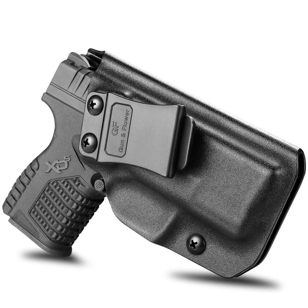 Kydex IWB Holster for Springfield XD-S XDS 3.3" 9mm/.40S&W/.45 ACP Appendix Cross Draw Concealed Carry Belt Clip Holsters | Gun & Flower