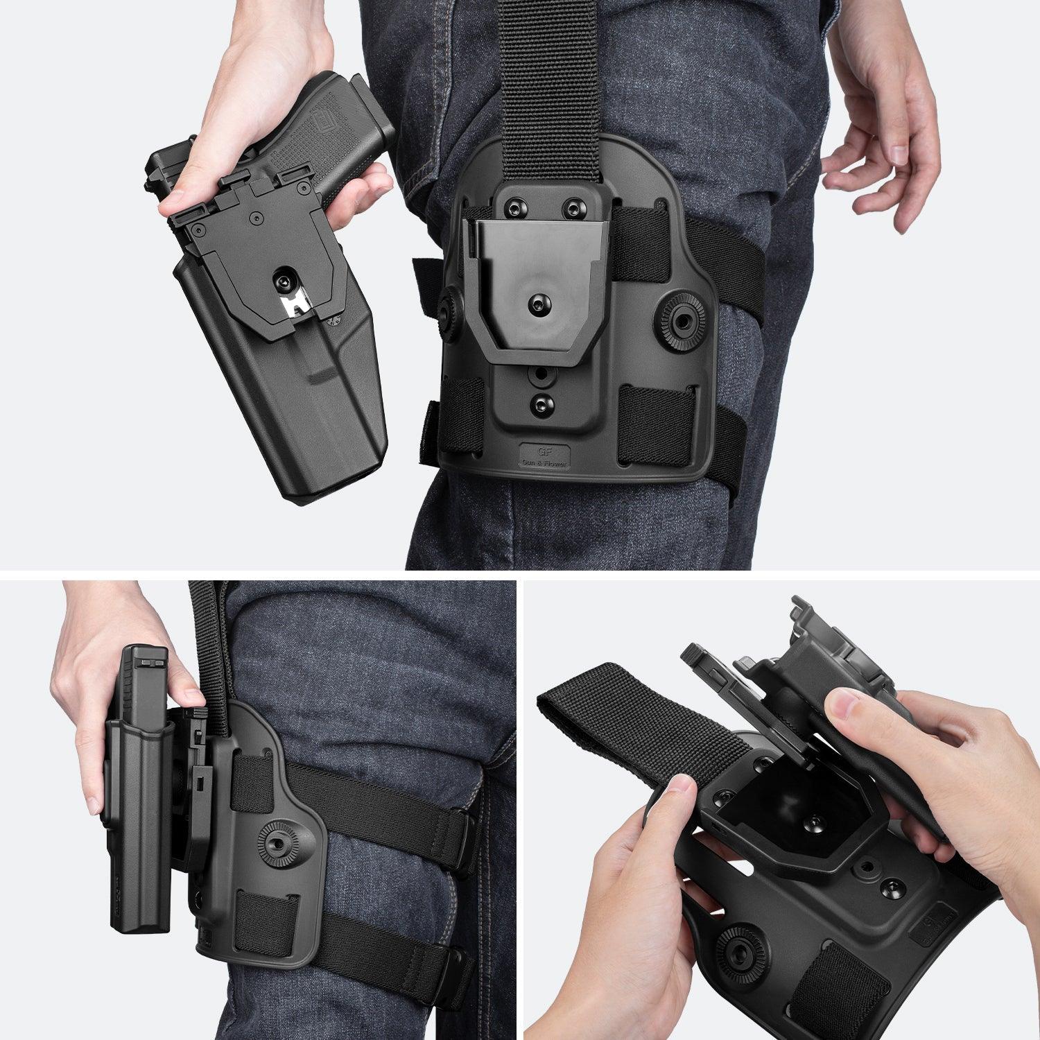 Colt 1911 5 No Rail Handguns Drop Leg Holster With Level Ii Retention Index Finger Release Owb 7547