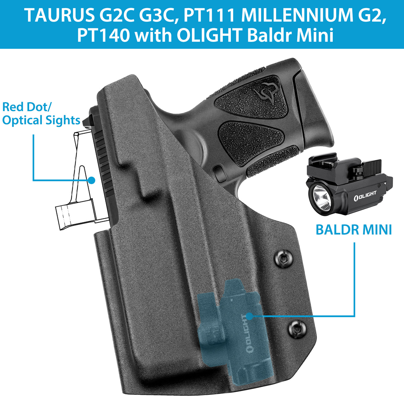 Taurus G2candg3c Kydex Light Bearing Holster Wolight Pl Mini 2 Valkyrie Polymerholster