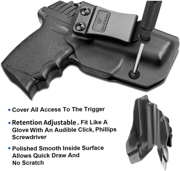 Gun & Flower Kydex IWB Holster Right SCCY CPX1/CPX2 Kydex IWB Holster